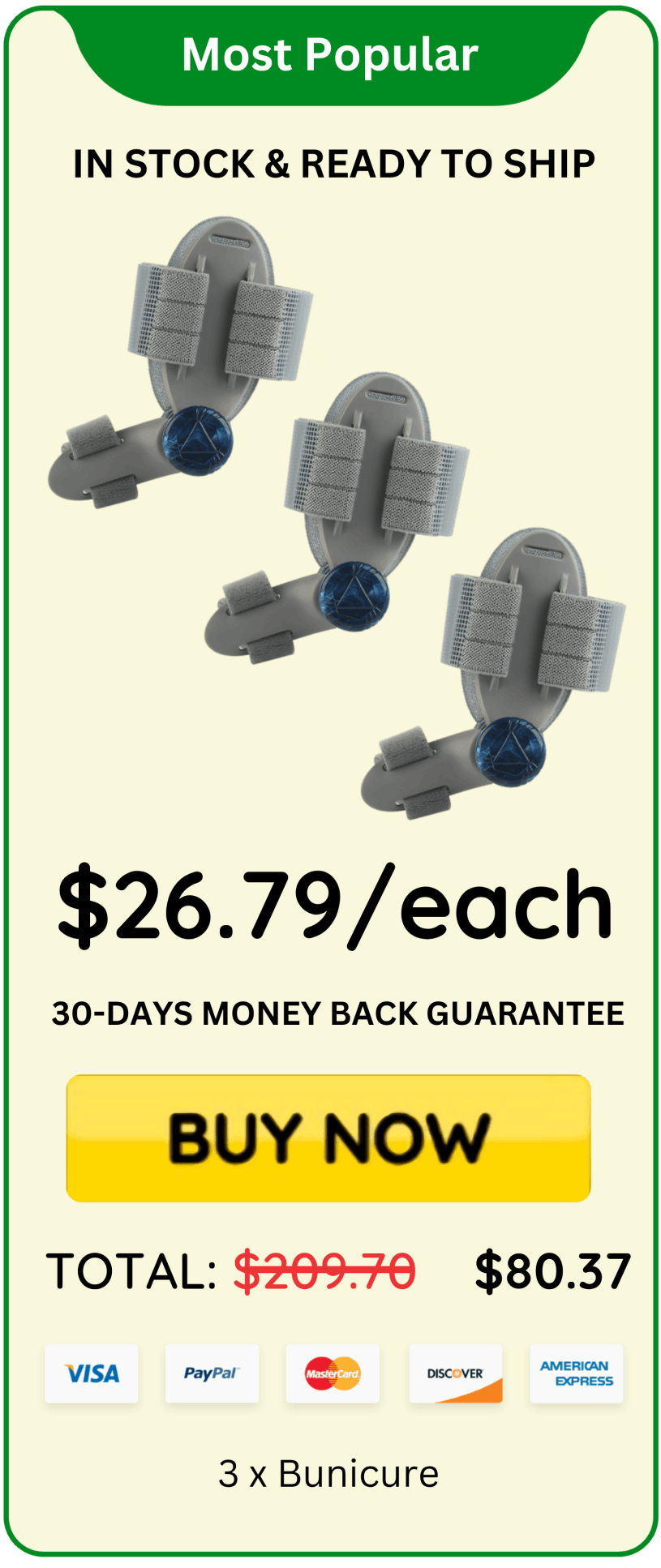 Bunicure offer price 